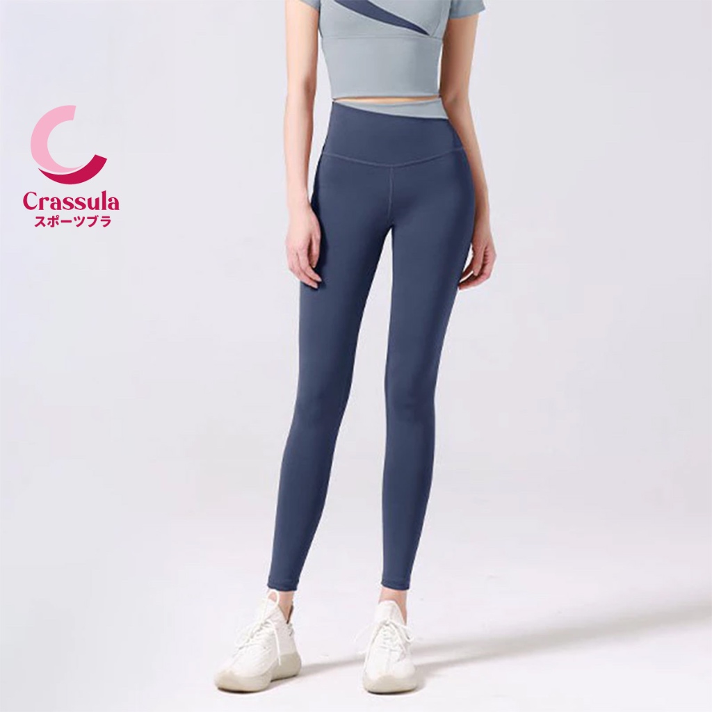 Crassula กางเกงออกกำลังกายผู้หญิง Legging ทรงเอวสูง กระชับสัดส่วน ระบายอากาศ สวมใส่สบาย