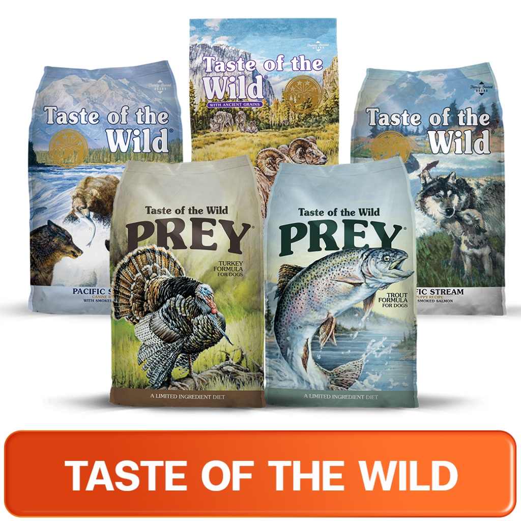 TASTE OF THE WILD อาหารสุนัขรวมทุกสูตร 11.34 - 12.72 kg (รสทั้งหมด/All Flavor)