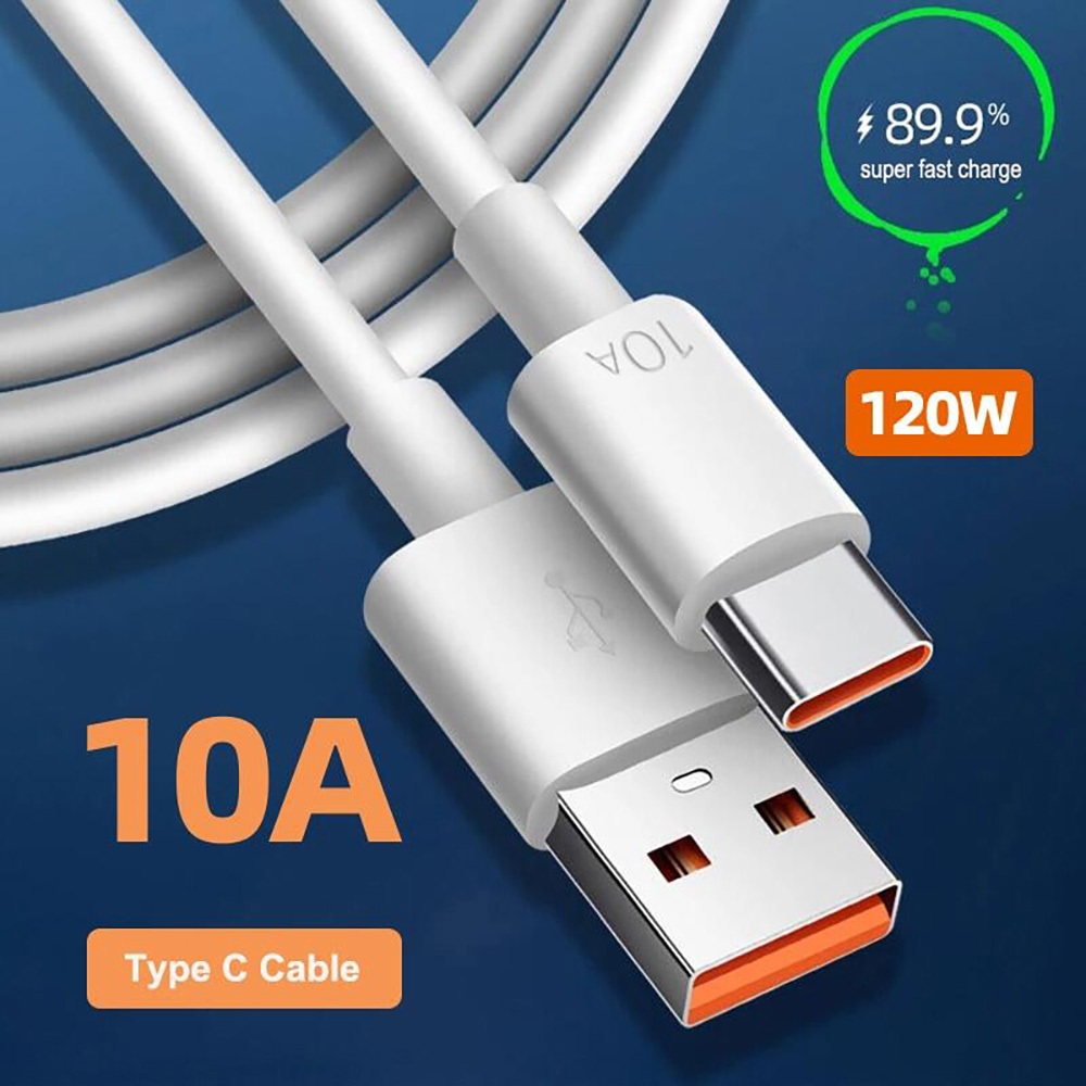 🔥ส่งจากไทย🔥เหมาะสำหรับ Huawei สายชาร์จข้อมูลโทรศัพท์มือถือแบบ Type-C ชาร์จเร็วพิเศษ 120W 10A
