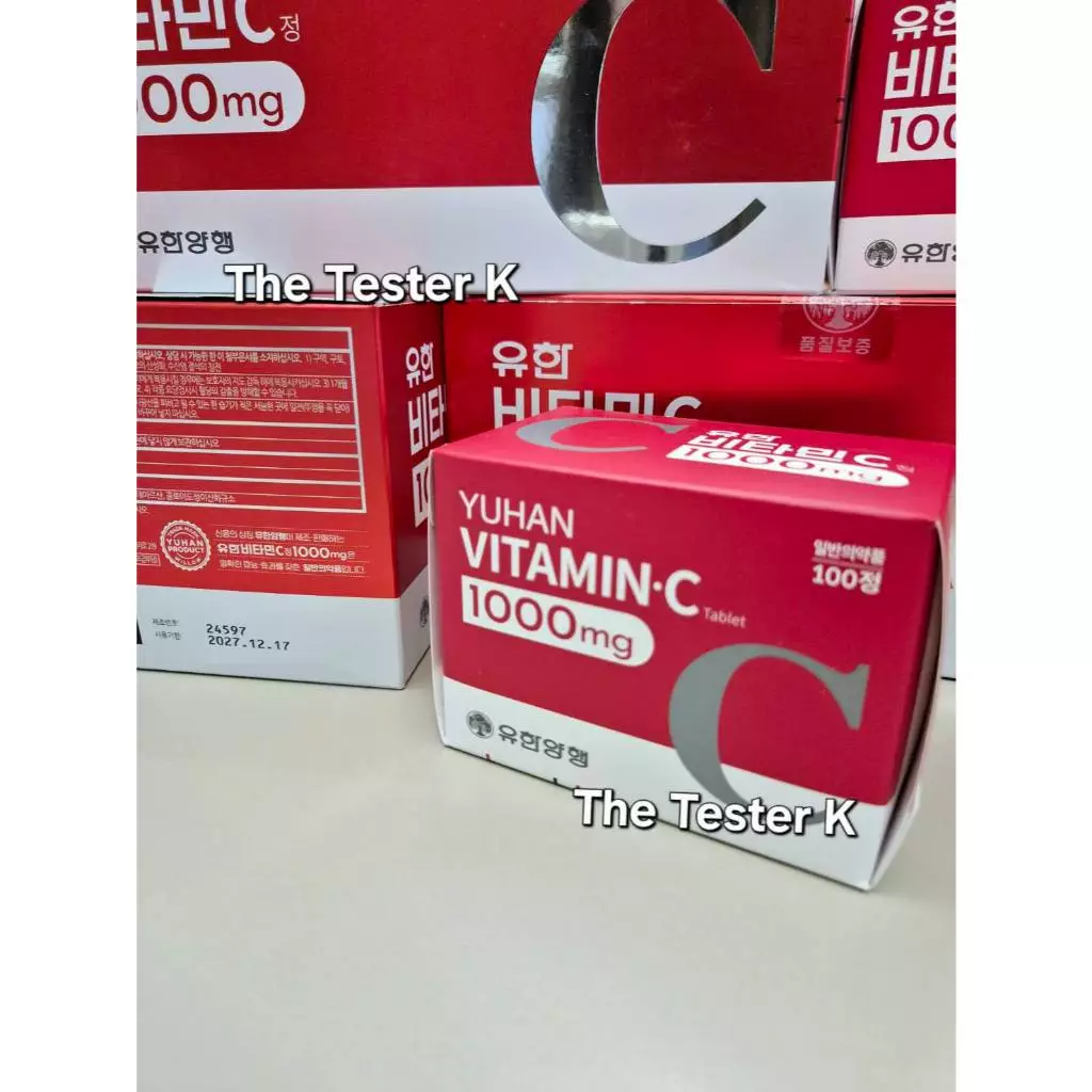 #พร้อมส่ง Exp31/1/29 #วิตามินซีพี่จุน Yuhan Vitamin C 1000mg 100 เม็ด #วิตามินซี