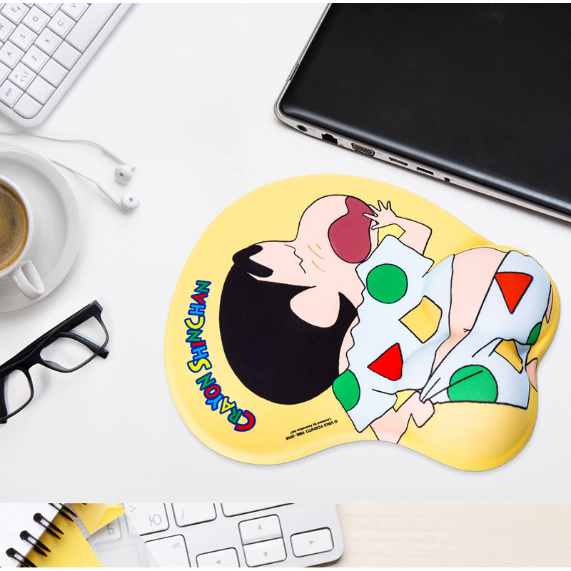 🎊DDmom🖱️ที่รองเมาส์ แผ่นรองเม้าส์ แผ่นรองเมาส์ซิลิโคน ตามหลักสรีรศาสตร์ แผ่นรองข้อมือ ลายการ์ตูนน่ารัก ผิวเรียบ ยึดเกาะไ - รูปที่ 4