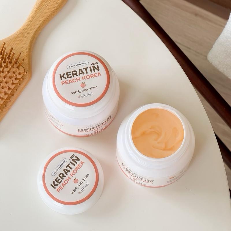เคราตินพีชสำหรับคุณแม่ (Peach Keratin) บำรุงเส้นผม ขนาด 200 ml.เส้นผมหอมละมุนแบบสาวเกาหลี