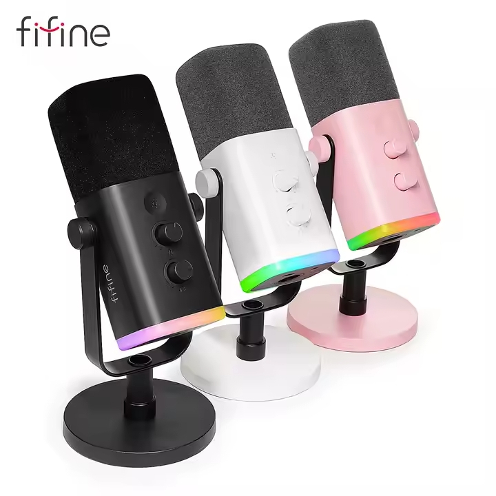🔥ขายดีส่งไว🔥FIFINE AM8 USB/XLR Dynamic Microphone with RGB, Touch-mute ไมโครโฟนไดนามิก ประกัน 1 ปี