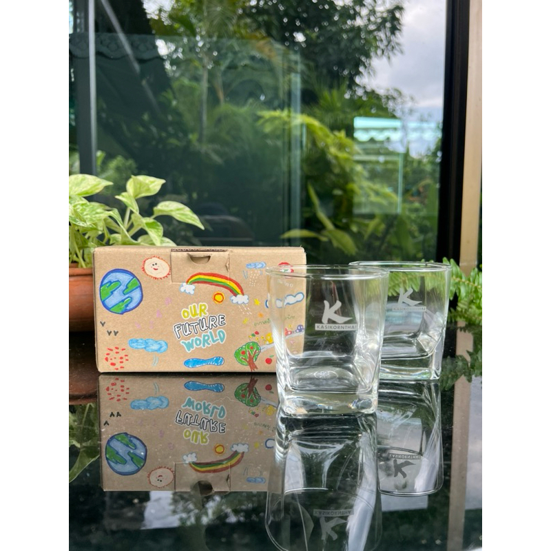 แก้วน้ำ แก้วกสิกรไทย แก้ว Kbank