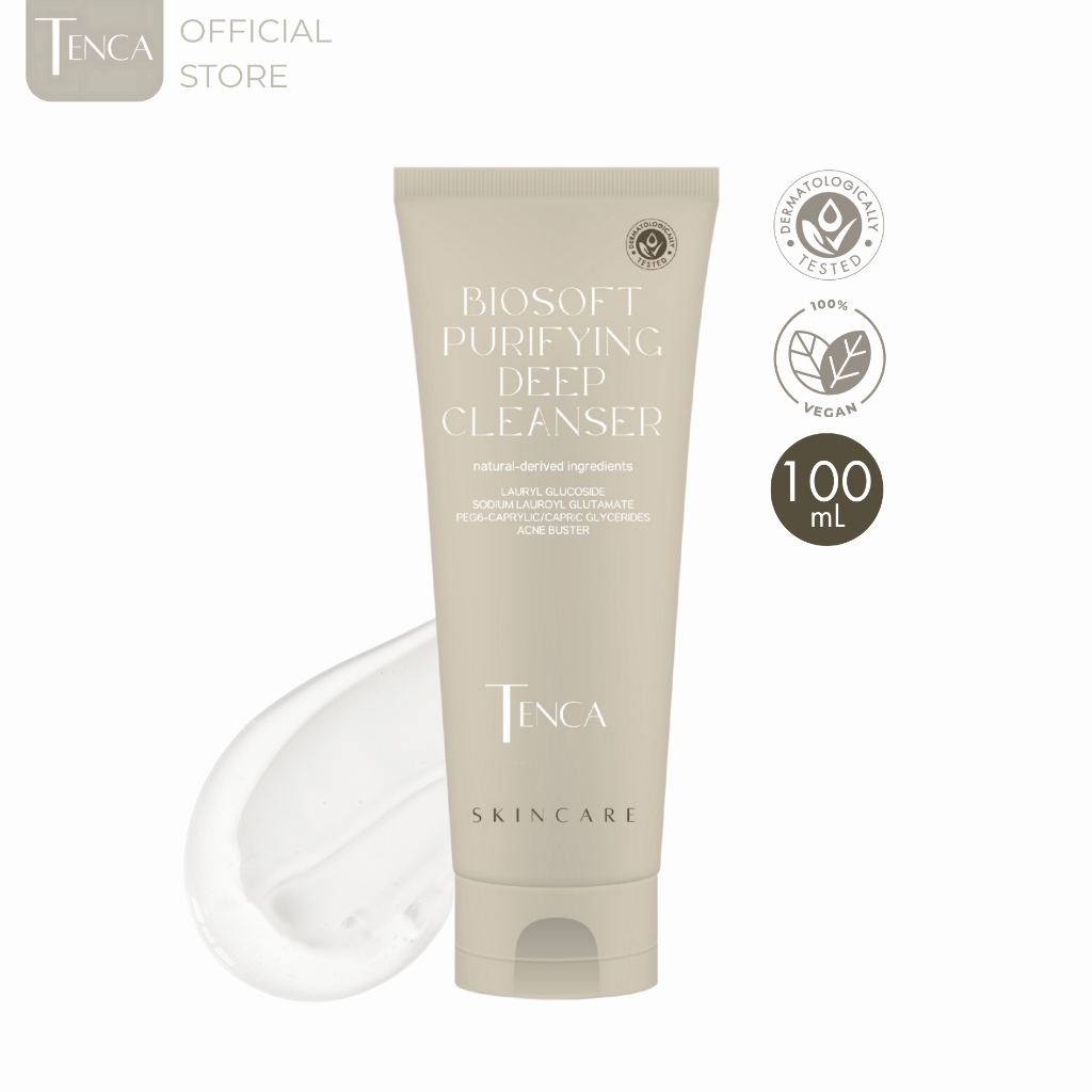 Tenca Biosoft Purifying Deep Cleanser เทนก้า เจลทำความสะอาดผิวหน้า แก้ปัญหาสิว 100 mL