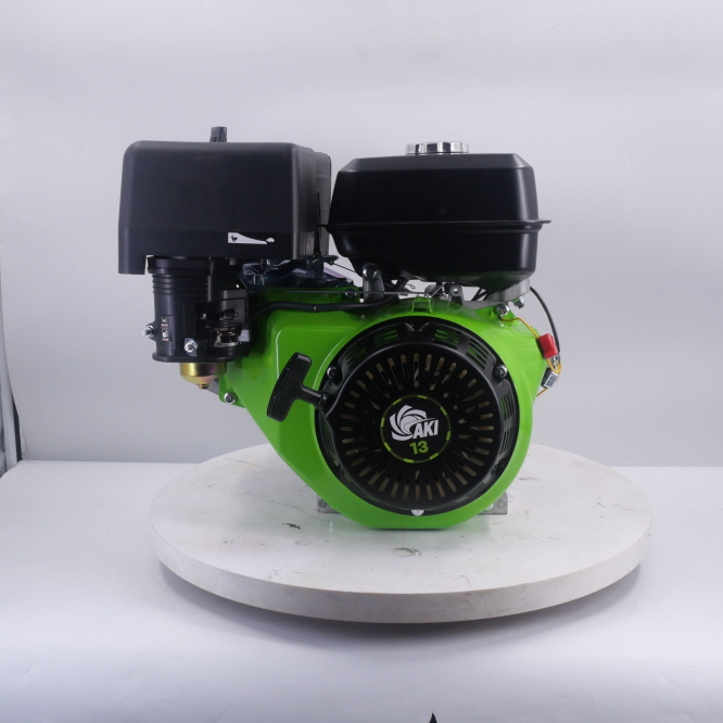 เครื่องยนต์เบนซิน AKI 13 HP สีเขียว เครื่องยนต์เบนซิน 4 จังหวะ ประหยัดน้ำมัน รุ่นธรรมดา  ส่งตรงจากบริษัท รับประกัน 1 ปี