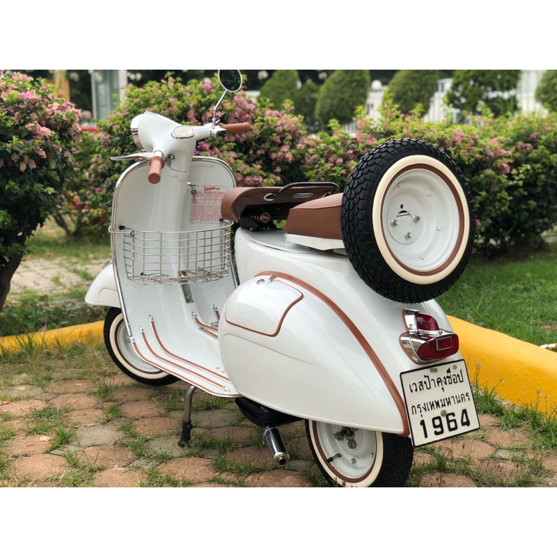 ตระกร้าชุบโครเมี่ยม สำหรับ เวสป้า64 Super Sprint Ss GS - รูปที่ 2