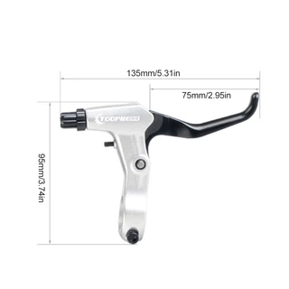 1Pair Bicycle Brake Lever อลูมิเนียมอัลลอยด์เบรกเบรกเบรคมือจับ 2.2 ซม. BMX เบรกมือจับ MTB ถนนจักรยานขี่จักรยาน