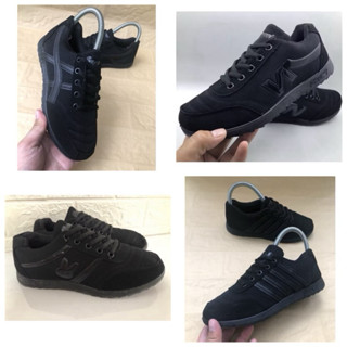 รองเท้าผ้าใบผู้หญิงสีดำล้วน size37-41