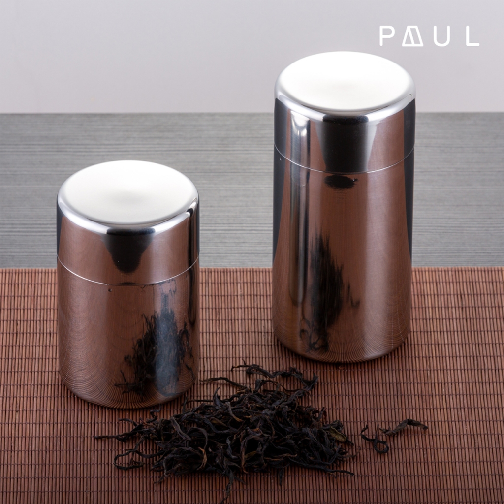 กระปุกชาสแตนเลส ฝา2ชั้น กระปุกเก็บชา กรุปุกใส่ชา กระป๋องเก็บชา ใบชา ผงชา มัทฉะ ช่วยยืดยายุชา - รูปที่ 2