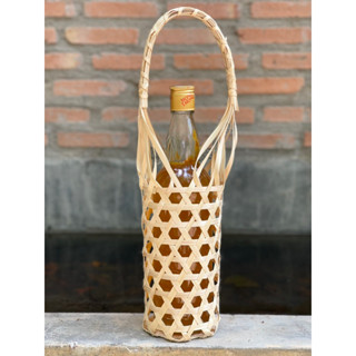 ชะลอมกระเช้าใส่ขวดน้ำผึ้ง ฐาน3.5นิ้ว พร้อมจัดส่ง