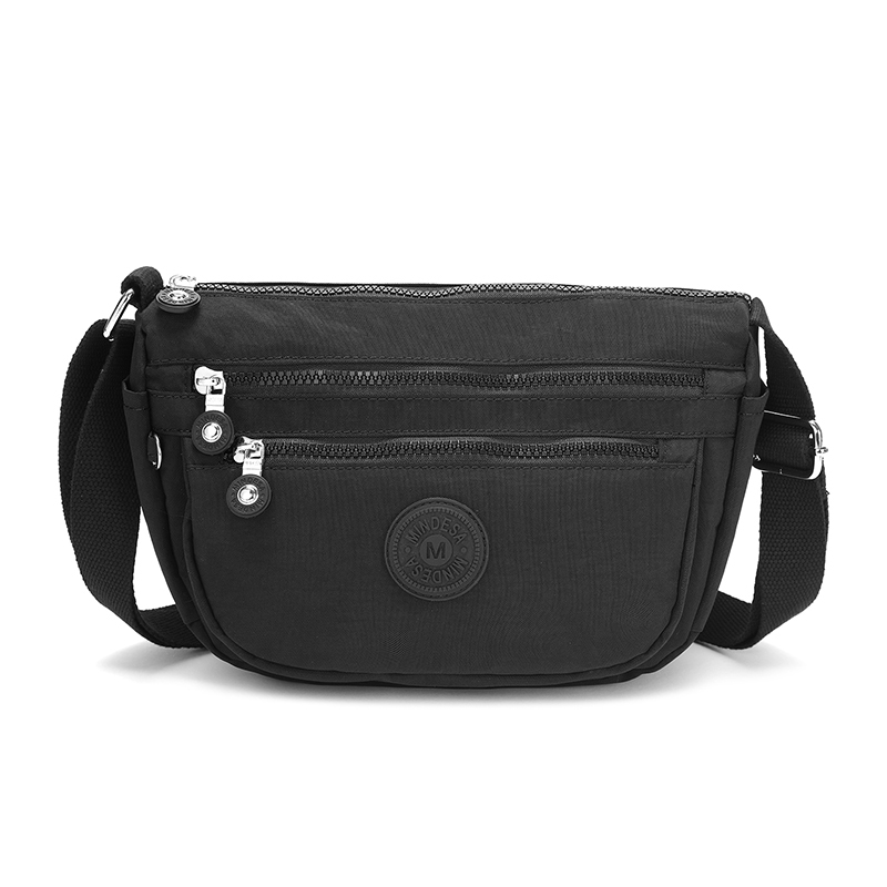 MINDESA กระเป๋าสะพายข้างแฟชั่น ผู้หญิง Bag เเข็งเเรงทนทาน จุของได้เยอะ คลาสสิกทันสมัย ผ้าไนลอน เกรดพรีเมี่ยม กันน้ำ 8772