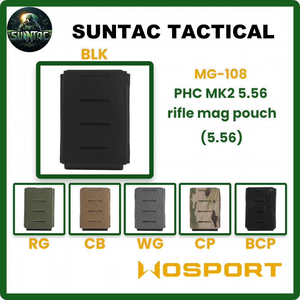 Wosport ซองแม็ก| PHC MK2 5.56 rifle mag pouch (5.56) | MG-108