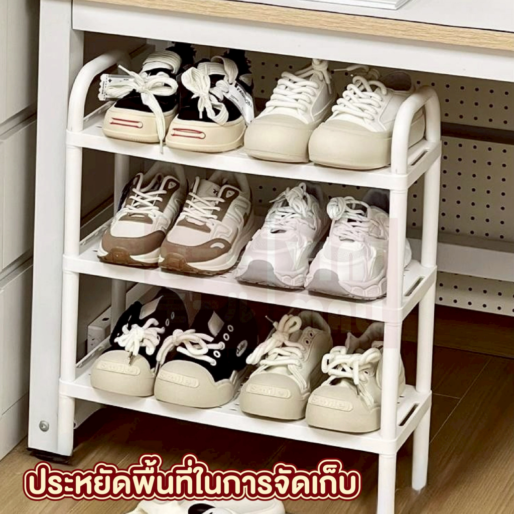 【VINIMALL คุณภาพดี】CTN6003 ชั้นวางรองเท้า4 ชั้น แข็งแรง รับน้ำหนักได้ดี จัดระเบียบหน้าบ้าน S20 ราคา ถูกที่สุด ดีลบีเคเค แกลเลอรีภาพที่ 7
