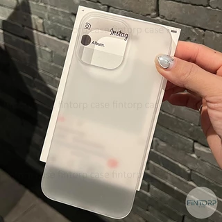 โปร่งแสงเคสทรศัพท์ for Iphone 17 16 15 14 13 12 11 Pro Max 13Pro 15 Plus Air ป้องกันลายนิ้วมือเคสซิลิโคนอ่อนนุ่ม TPU