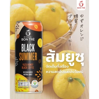 [COD+ส่งฟรี] กาแฟดำส้มยุสุ แบล็คซัมเมอร์คอฟฟี่ 220 ml x 10 กระป๋อง