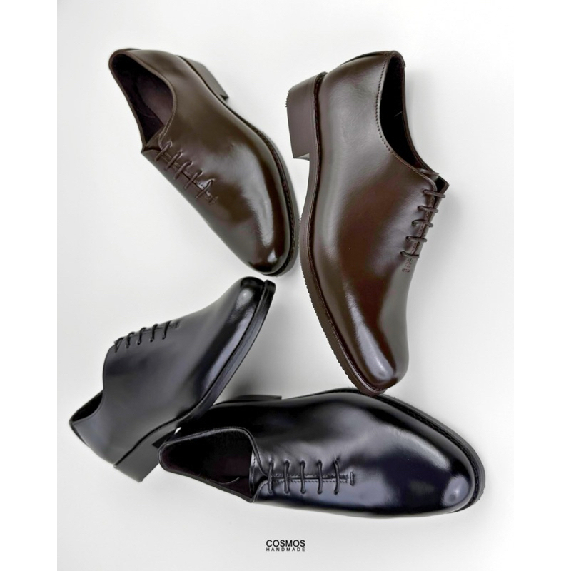 COSMOS SHOES รองเท้าหนังผูกเชือก ทรง Wholecut Oxford รุ่น Braga Wholecut Oxford มีเบอร์ใหญ่สุด 48