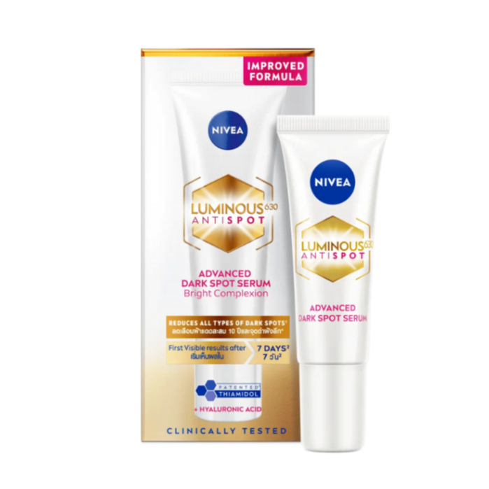 NIVEA Luminous 630 Antispot Advanced Dark Spot Serum 10 ml. นีเวีย ลูมินัส630 เซรั่มบำรุงผิว