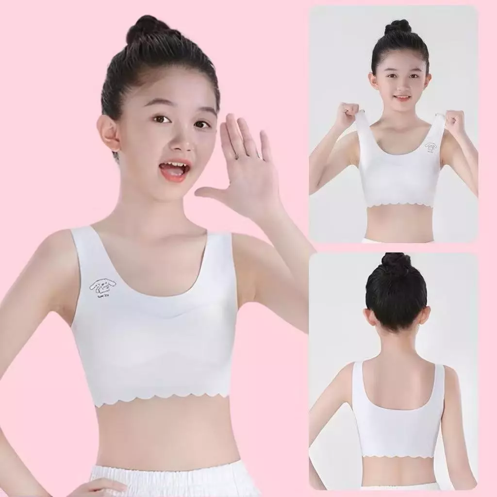 MW169 เสื้อชั้นในเด็กผู้หญิง เสื้อซับในเด็ก แบบสวม ฟองน้ำถอดได้ ยืดได้เยอะ สำหรับเด็กนักเรียน เด็กวัยรุ่น