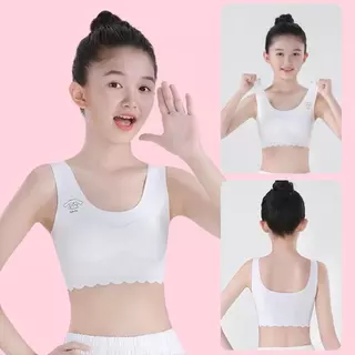 MW169 เสื้อชั้นในเด็กผู้หญิง เสื้อซับในเด็ก แบบสวม ฟองน้ำถอดได้ ยืดได้เยอะ สำหรับเด็กนักเรียน เด็กวัยรุ่น