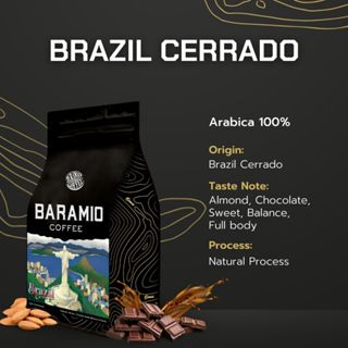 Baramio เมล็ดกาแฟคั่ว Brazil Cerrado 250-500g. (Arabica100%)…
