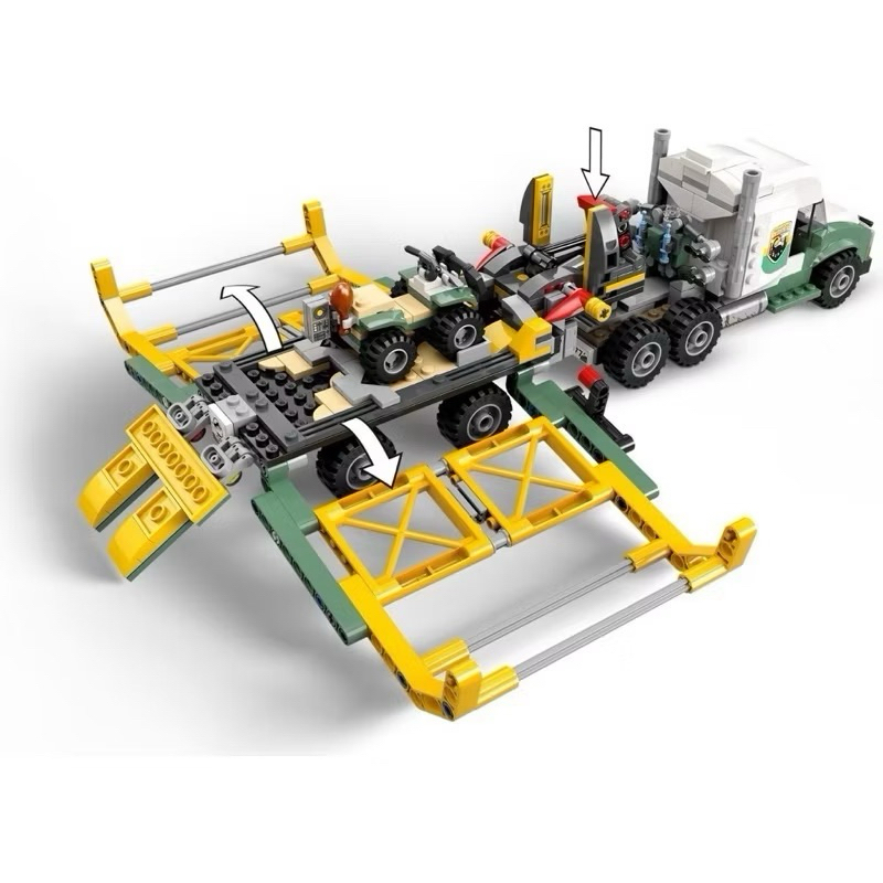 Lego Jurassic world 76966 Dinosaur Missions: Allosaurus Transport Truck พร้อมส่ง ของแท้ 100% - รูปที่ 3