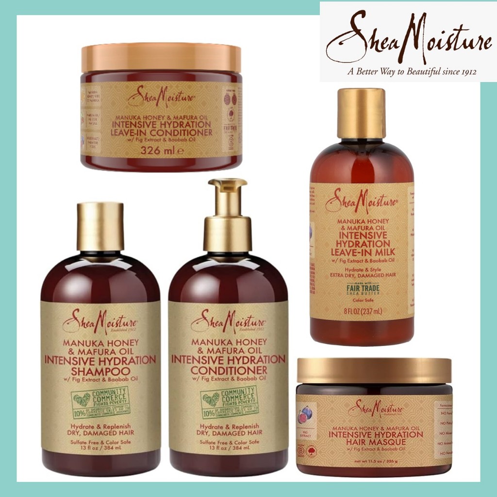 ✳️[แท้ 100%/พร้อมส่ง]✳️ Shea Moisture Manuka Honey & Mafura Oil Intensive Hydration Leave-In Milk, 8 fl oz (237 ml)
