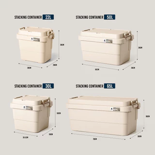 ถูกที่สุด!! ลัง STACKING CONTAINER ลังแคมป์ปิ้ง กล่องเก็บของ ขนาด 30,50,70L Camping Box