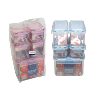 โลตัส ชุดกล่องอาหารรวมฝา 10 ชิ้น (คละสี) LOTUSS FOOD SAVER SET WITH COVER 10 PCS. (MIXED COLORS)
