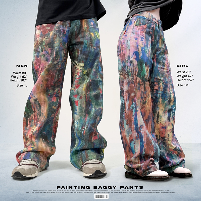 Shouwa | Painting Baggy Pants (กางเกงทรงกระบอก)