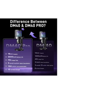 [กรุงเทพฯส่งด่วน] Maono Dm40 Pro ไมโครโฟนไร้สายสําหรับเล่นเกม condenser USB AI พร้อมปุ่มอัจฉริยะ