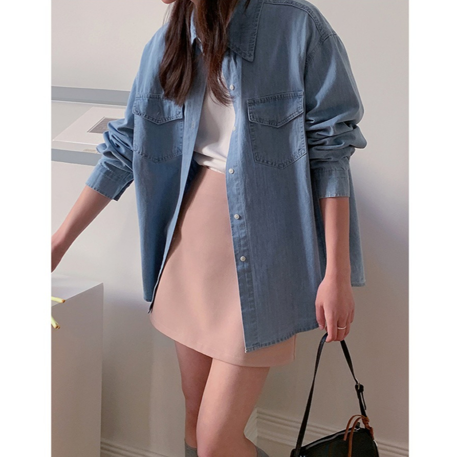 (พร้อมส่ง) Clothestoryy - Ranch Cowboy Denim Shirt เสื้อเชิ้ตยีนส์ แขนยาว