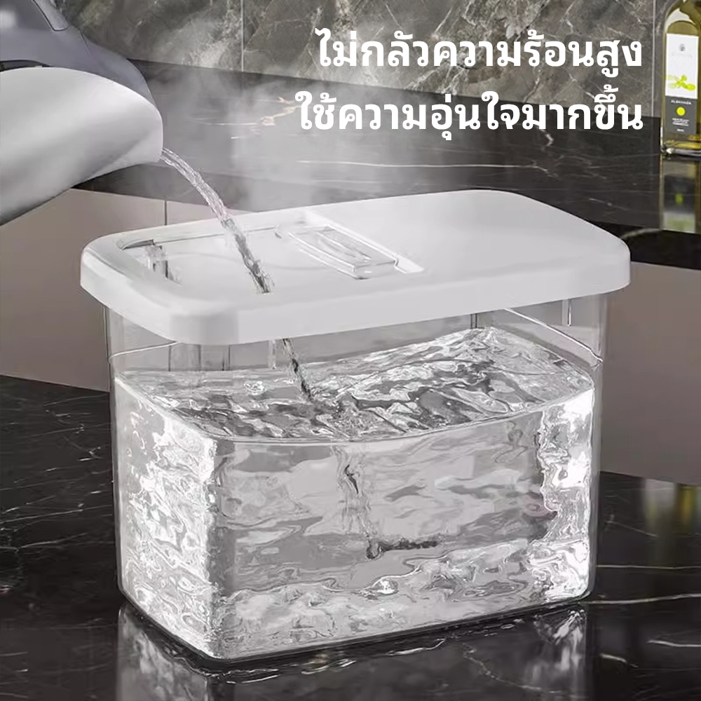 กล่องเก็บอาหารแห้ง กล่องเก็บข้าวสาร ความจุขนาดใหญ่พร้อมฝาปิด ป้องกันฝุ่นและความชื้น มีให้เลือก 3 ขนาด - รูปที่ 4