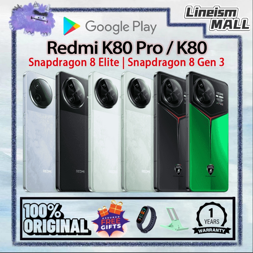 Xiaomi Redmi K80 Pro Snapdragon 8 Elite / Redmi K80 Snapdragon 8 Gen 3 6.67" Dual SIM Redmi Phone