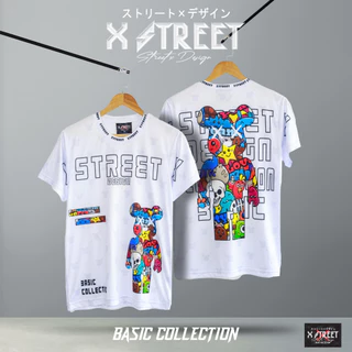 [พร้อมส่งจากไทย] namsap XStreet Teddy BearBrick ลายหมีV.01 เสื้อยืดแฟชั่น Unisex คอกลม แขนสั้น ผ้าไมโครฯ ใส่สบาย