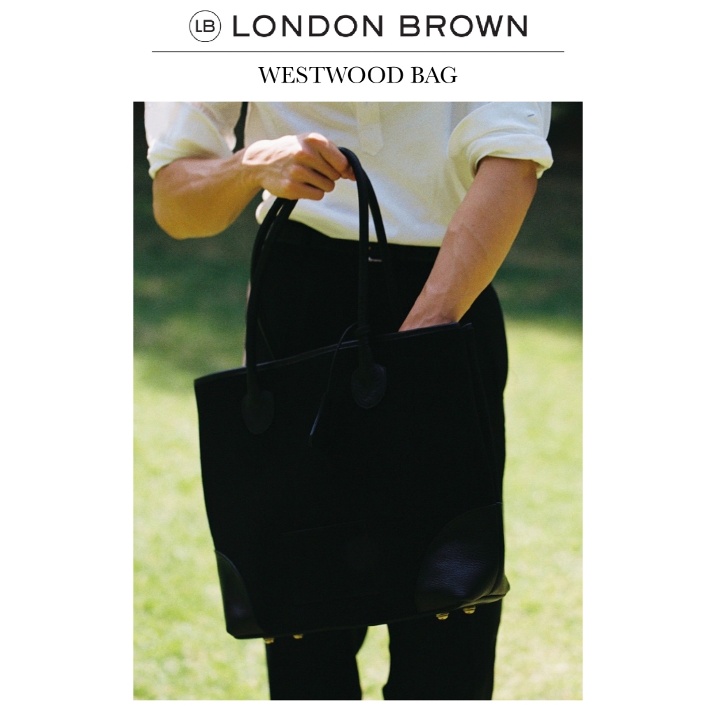 LONDON BROWN  - WESTWOOD TOTE : กระเป๋าหนังความงามแบบเวสเทิร์นสไตล์ร่วมสมัย