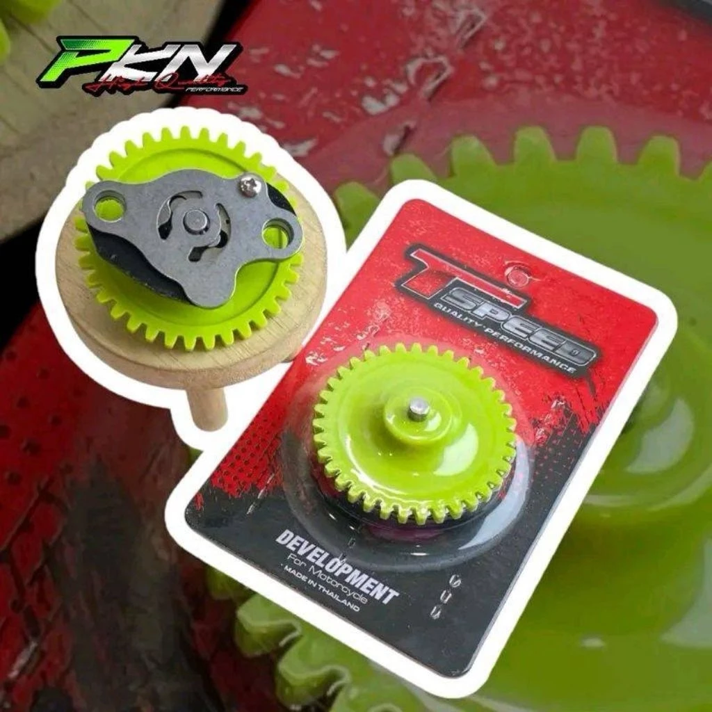 ปั๊มน้ำมันเครื่องแต่ง Tspeed สำหรับ LEAD / PCX160 / GIORNO เฟืองเขียว