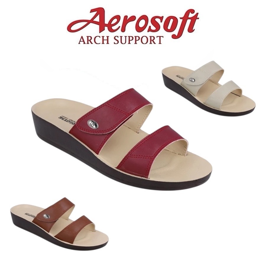 LA70A2 Aerosoft รองเท้าแตะแบบสวมผู้หญิง 35-41