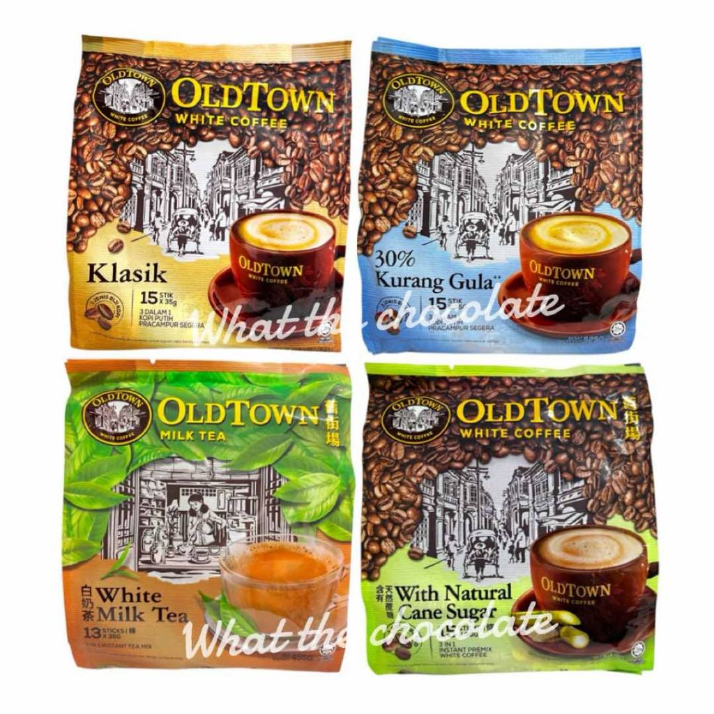 Old Town White coffee กาแฟโอลทาวน์ 4 รสชาติ (3in1)