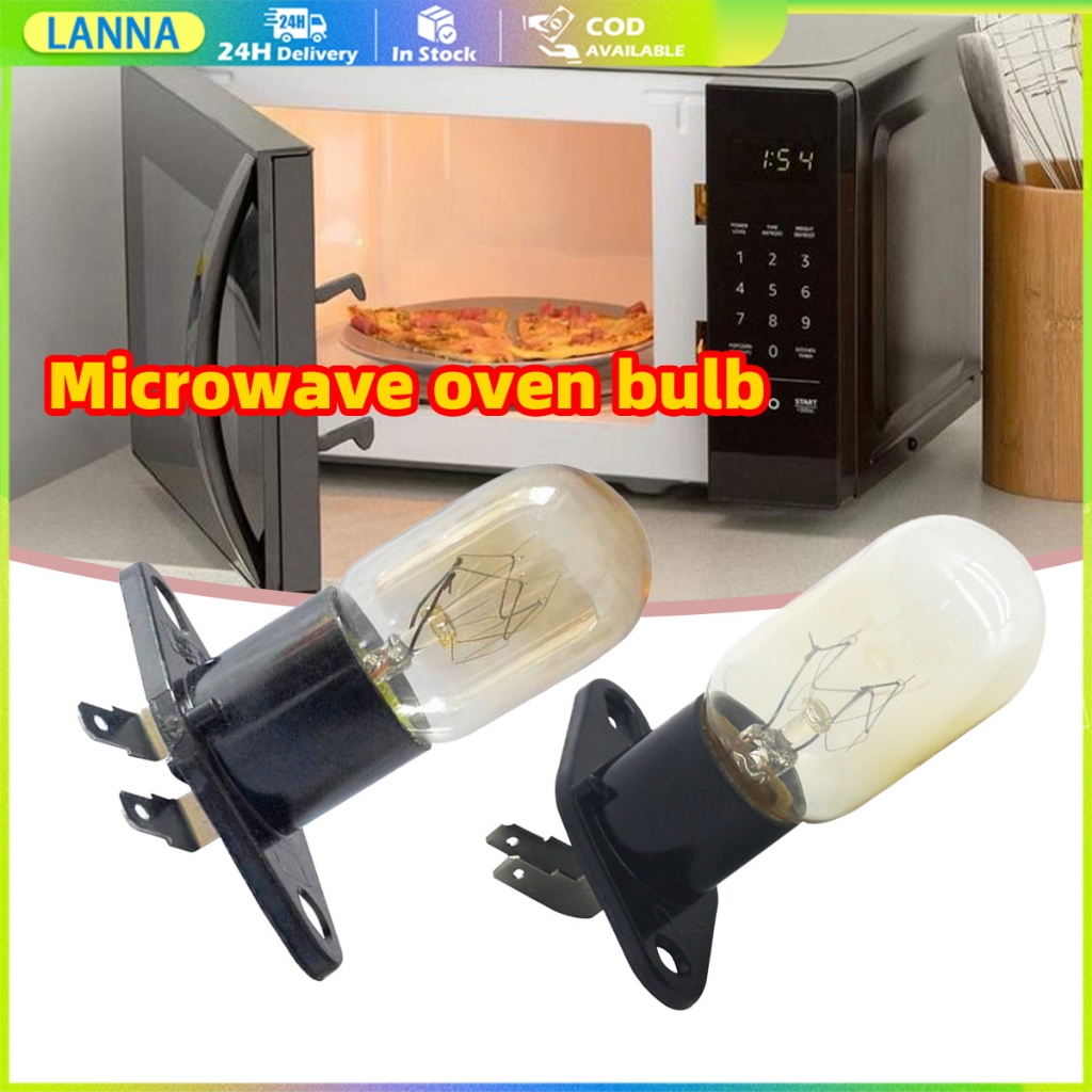 ร้านอยู่ที่ไทย หลอดไฟไมโครเวฟ 250V 20W 25W หลอดไฟตู้เย็น2A อะไหล่แบบเปลี่ยน สองรุ่นให้เลือก