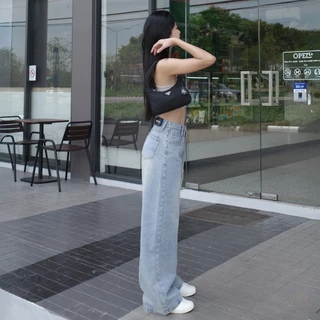 กางเกงยีนส์ขากระบอกใหญ่ รุ่น Secret Jeans