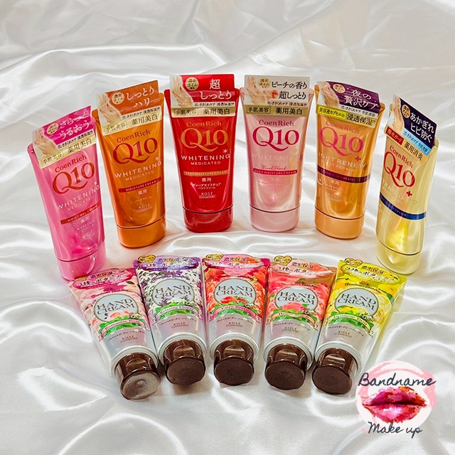 KOSE Coenrich Q10 Hand Cream 80g — ครีมทามือโคเอนริช ผิวนุ่มเด้ง ลดริ้วรอยมือทั้ง 7 สูตร 🧡