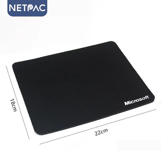 แผ่นรองเม้าส์ เนื้อผ้านุ่ม 22x18 cm เนื้อผ้าสังเคราะห์สีดำ แผ่นรองเม้าส์สำนักงาน ออฟฟิศ ยึดเกาะโต๊ะได้ดี