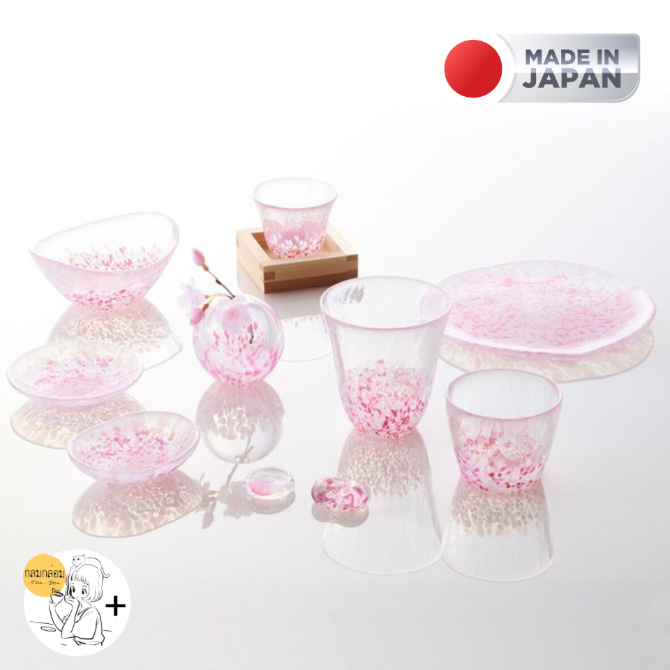 ถ้วยใส่อาหารเคียง Tsugaru Vidro รุ่น Mamesara ลายซากุระ-ซากุระ Made in Japan