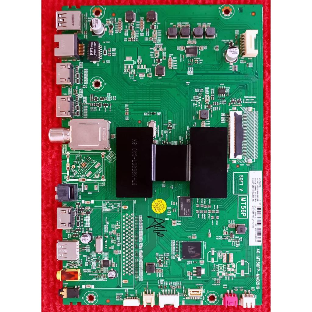 เมนบอร์ดทีวี TCL  รุ่น  LED49P3CS , LED55P3CS พาสบอร์ด 40-MT56FP-MAB2HG