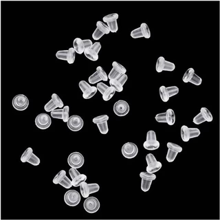 ❤️️ร้านในไทยพร้อมส่ง : แป้นหลังต่างหูแบบซิลิโคน ❤️️ Silicone Earring Stud Back Stopper 10 ชิ้น (5 คู่)