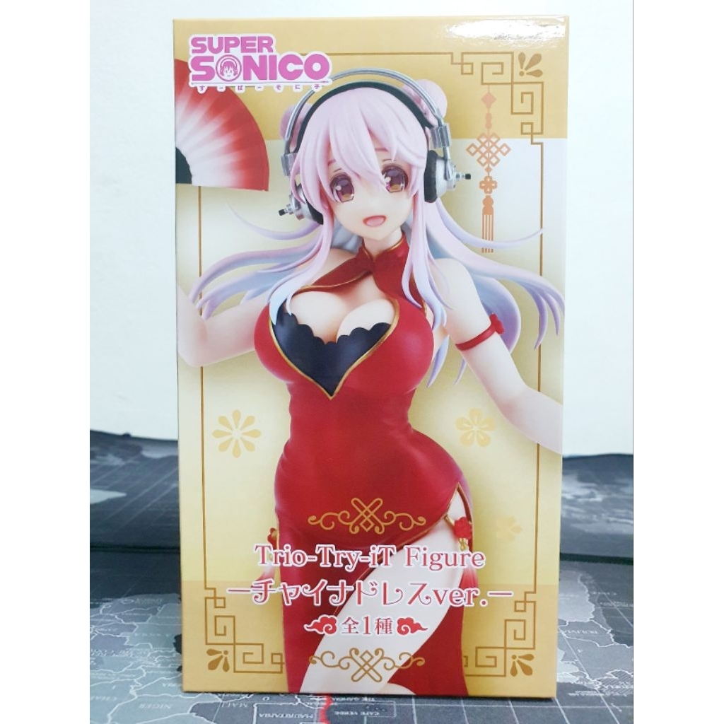 [ของแท้] Super Sonico (China Dress ver.) - Trio-Try-iT Figure , Furyu (Super Sonico)