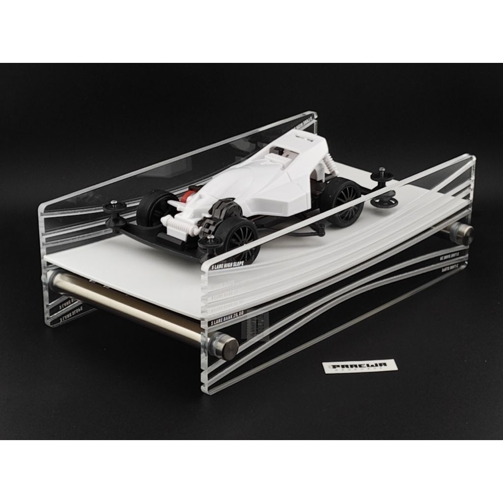 วัดแบงค์ สโลป All-in-One 5+3 เลน ใช้ในการเซตระยะแผ่นเบรค- Mini4Wd track slope simulator 8 profiles (5+3 Lanes)
