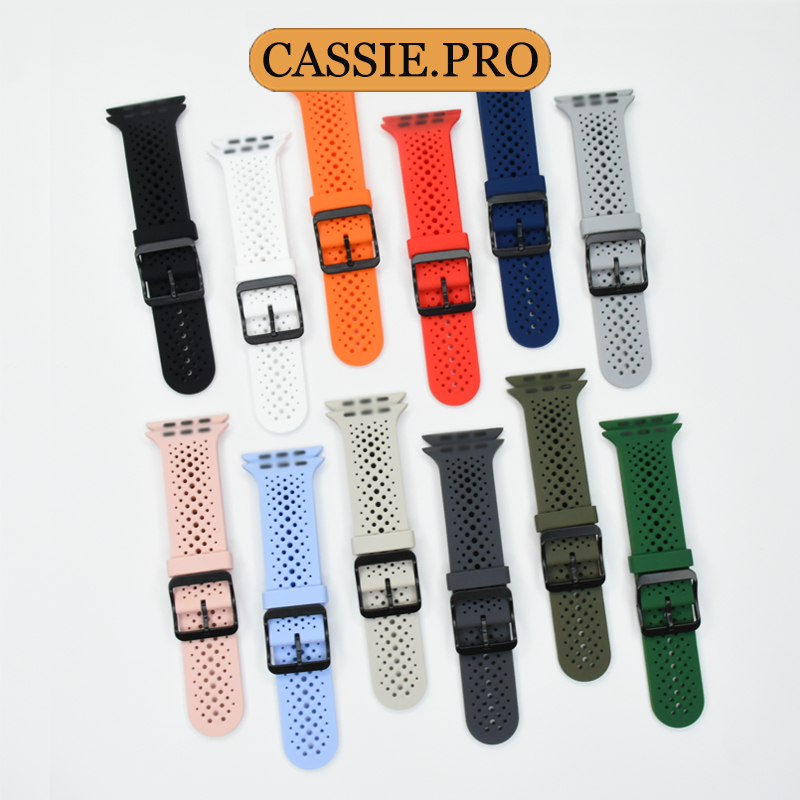 เหมาะสำหรับนาฬิกาสมาร์ทวอทช์ซีรีส์ 11/10/9/8 ultra7/6/5/4/3/2/1 ขนาด 46mm49mm44mm42mm41mm38mm40mm45mm สายรัดระบายอากาศ