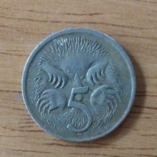 เหรียญ 5 เซน ออสเตรเลียปี 1974 เหรียญสะสม เหรียญต่างประเทศ